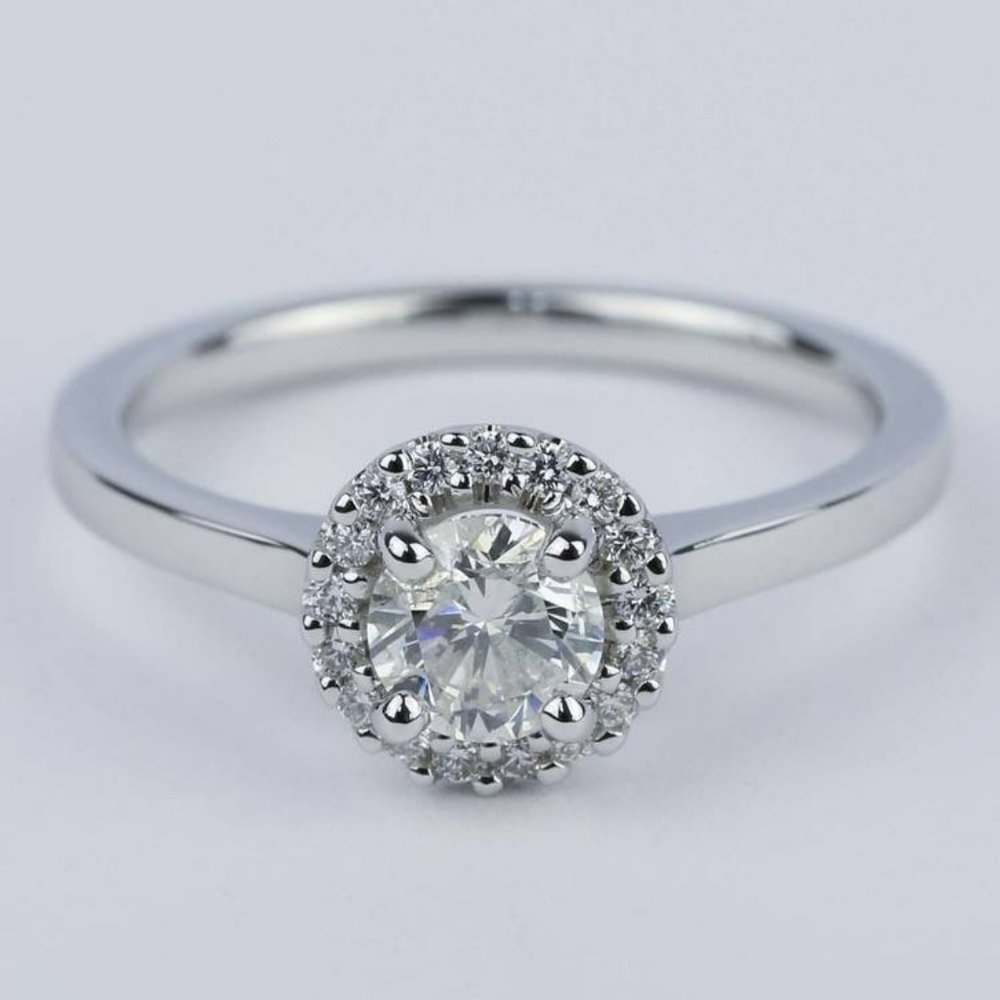 IGI 0.70Ct Round Lab Grown Diamond Engagement Ring